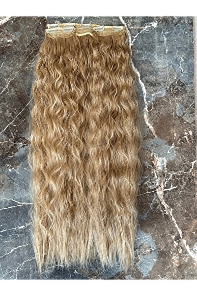 aura peruk Karamel yoğun dalgalı yarımay2yan A kalite muhteşem çıtçıt modelimiz