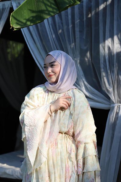 Şalland Natural Cotton Shawl Dust Lilac