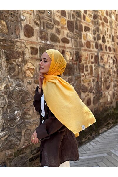 Şalland Natural Cotton Shawl Mango