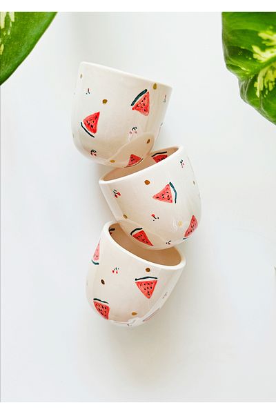 WEBBMODA Handmade Watermelon Cup