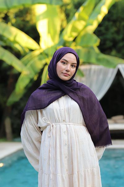 Şalland Dubai Series Shawl Plum