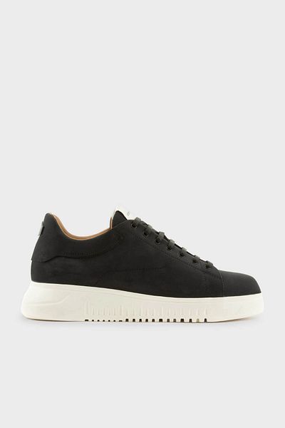 Emporio Armani Logo Genuine Leather Thick Sole Sneaker Shoes Men's Shoes Em003663 Af19998 Uc001