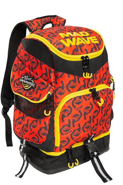 Mad Wave حقيبة ظهر Mad Team باللون الأحمر 45LT