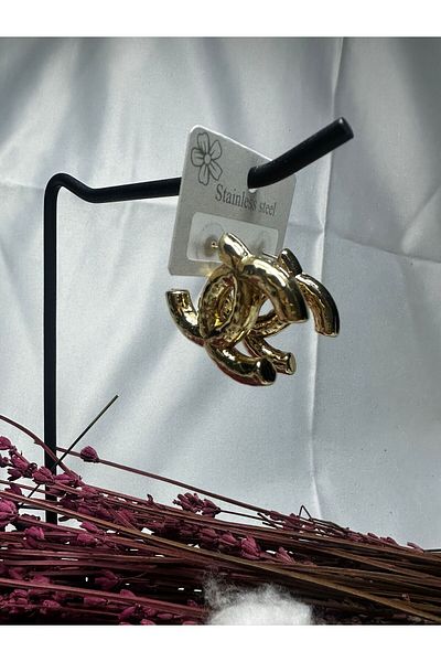 Mutenaura Stainless Steel Trend Cc Earrings