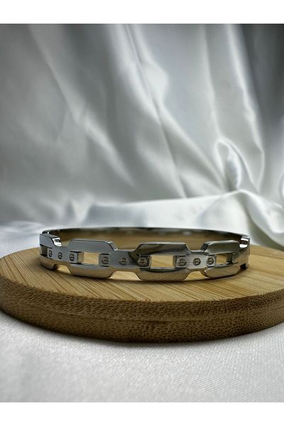 Mutenaura Stainless Steel Handcuff Bracelet