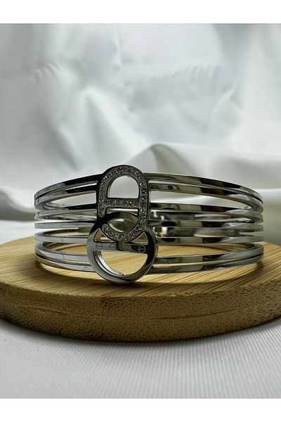 Mutenaura Stainless Steel Handcuff Bracelet