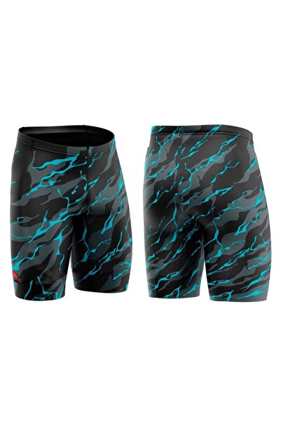 TURBO Costum de baie pentru băieți DELICATE DASHES Negru