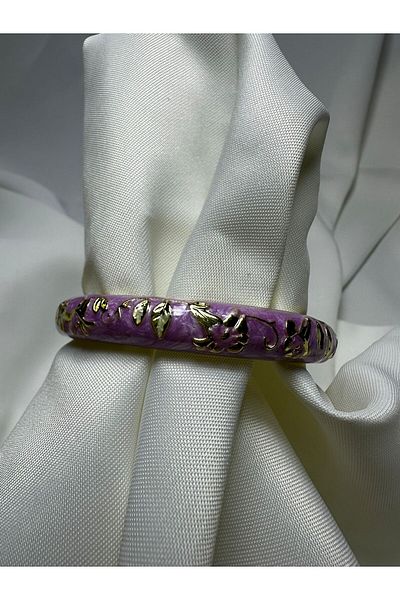 Mutenaura Enameled Handcuff Bracelet