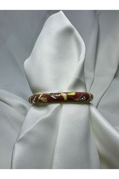Mutenaura Enameled Handcuff Bracelet