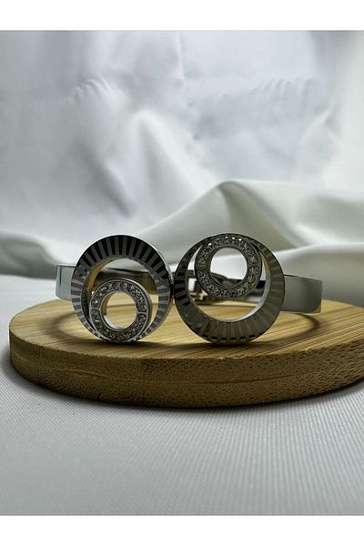 Mutenaura Stainless Steel Handcuff Bracelet