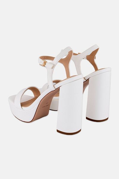 Nine West Women Adjustable Buckle Sandal, White