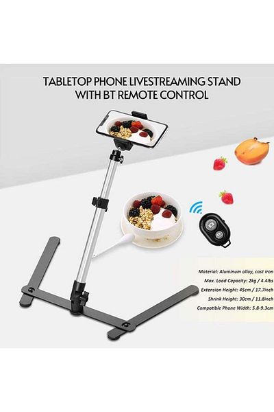 fun zone Photography Tabletop Phone Copy Stand Black/White