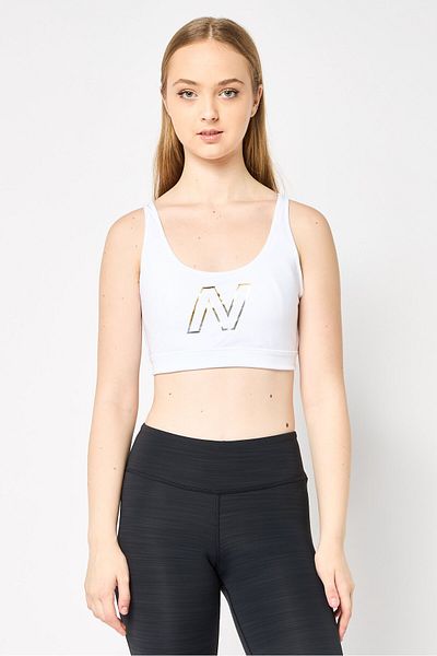 New Balance Women Sportswear Fit Padded Training Sports Bra, White