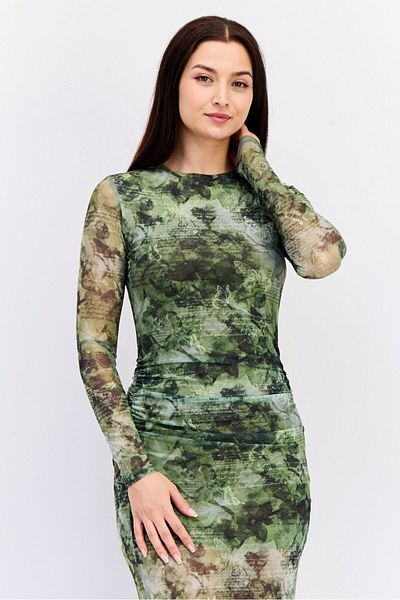Don't Call Me Jennyfer Women Allover Print Bodycon Dress, Multicolor