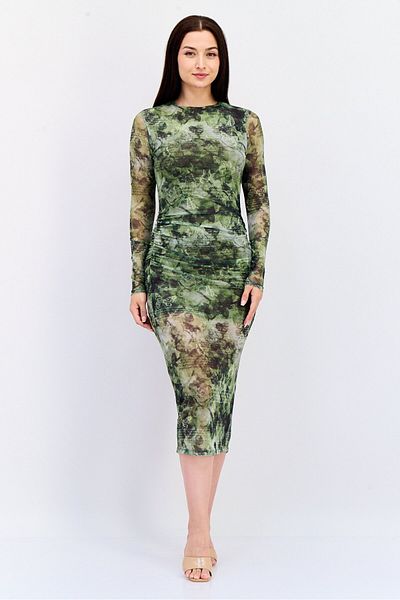 Don't Call Me Jennyfer Women Allover Print Bodycon Dress, Multicolor