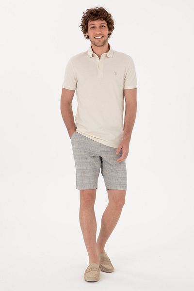 U.S. Polo Assn. Men's Blue Woven Shorts 50300443-Vr036