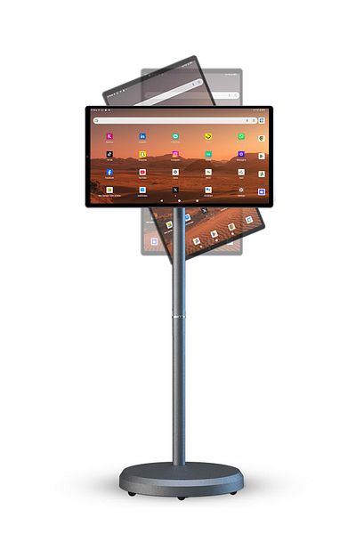 VLH 21.5 Inch Portable Smart TV,1080P Touchscreen Monitor,8MP Camera,4-6H Battery,6+128GB Display