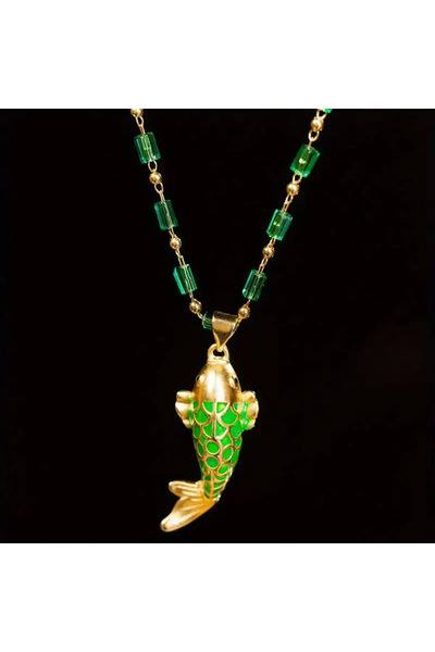 byozanyılmaz BALIK TASARIM TAŞLI KOLYE