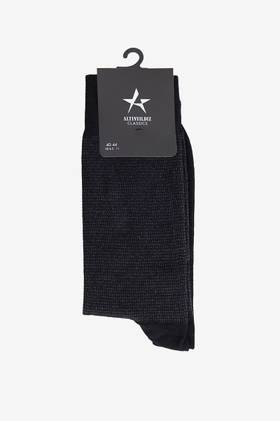ALTINYILDIZ CLASSICS Men's Black Patterned Single Socks