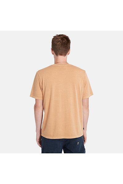 Timberland Tricou cu logo pentru îmbrăcăminte, tricou bej pentru bărbați Tb0a5uekp471