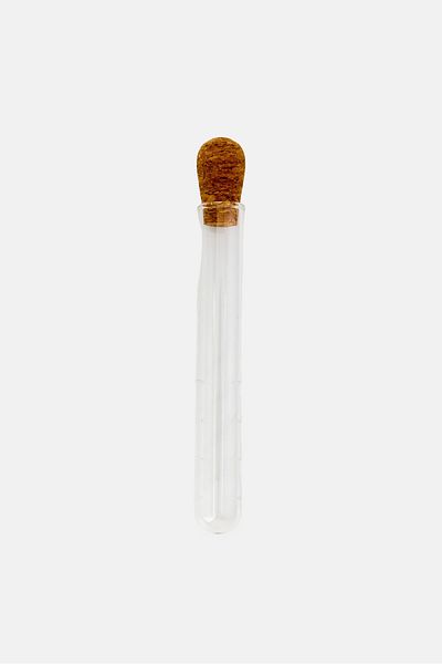 YOTO Glass Tea Strainer With Cork Lid, Beige