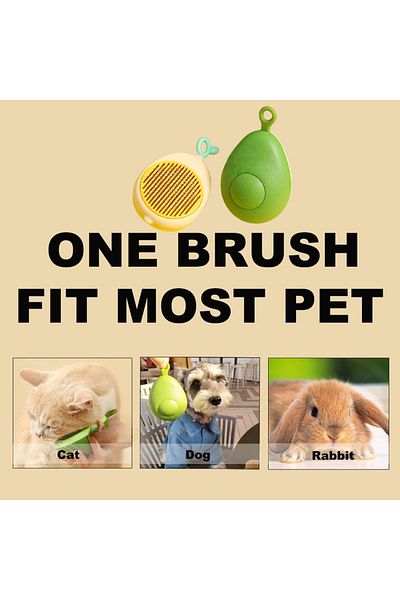 COOYA Pet Cat Cleaning Comb,Avocado Shape with Massage Function for Removing Tangled and Loose Hair,Green