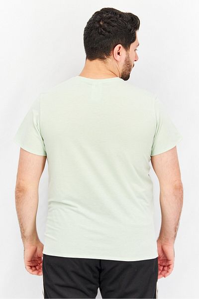 adidas Men Sportswear Fit Essentials Vivid Training T-Shirts, Light Green/Black