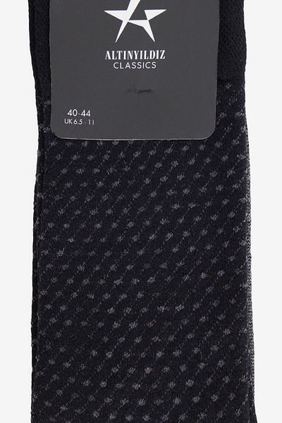 ALTINYILDIZ CLASSICS Men's Black Patterned Single Socks
