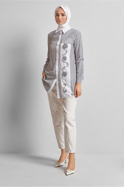 Alvina Striped Tunic 44727