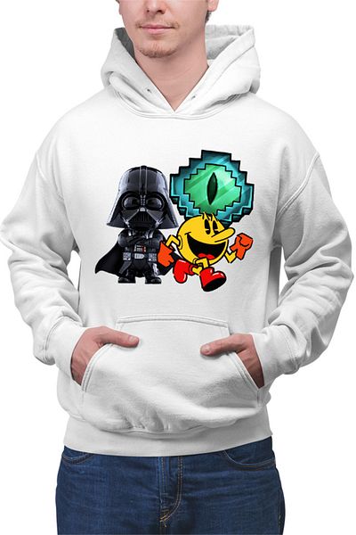 OEM Men's Hoodie Pac Man Darth Vader Ender Eye Minecraft
