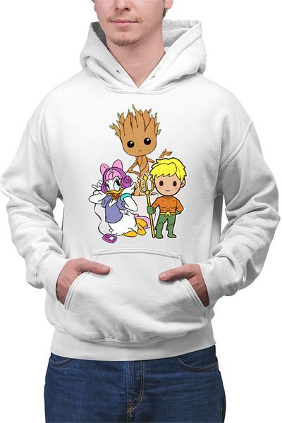 OEM Men's Hoodie Aquaman Baby Groot Daisy Duck Cartoon