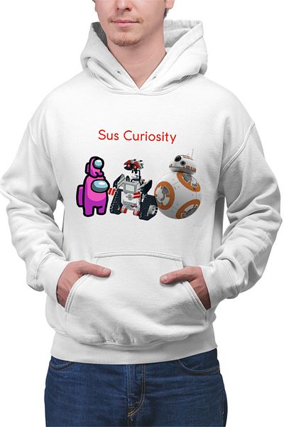 OEM Men's Hoodie Amon Curiosity NASA Star Wars Robots