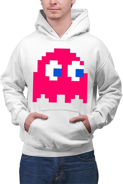 OEM Men's Hoodie Pac Man Atari Console Gameplay Enemy Games