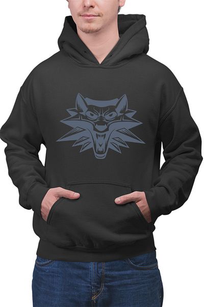 OEM Men's Witcher Wolf Head Wizard Alliance Hoodie