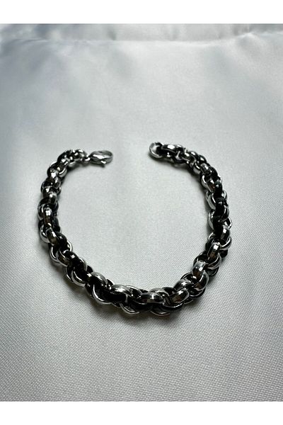 Mutenaura Stainless Steel Chain Bracelet Men