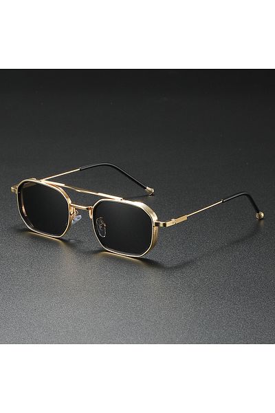 Choice Golden black 2025 Square Sunglasses Women Trendy Vintage Steampunk Sunglass Men Luxe Fashion Glasses