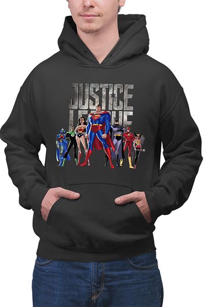 OEM Men's Hoodie Superman Justice League Wonder Woman Batman Captain