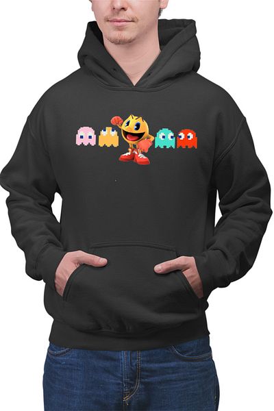 OEM Men's Hoodie Pac Man Ball Big Bandai Namco Toru Iwatani