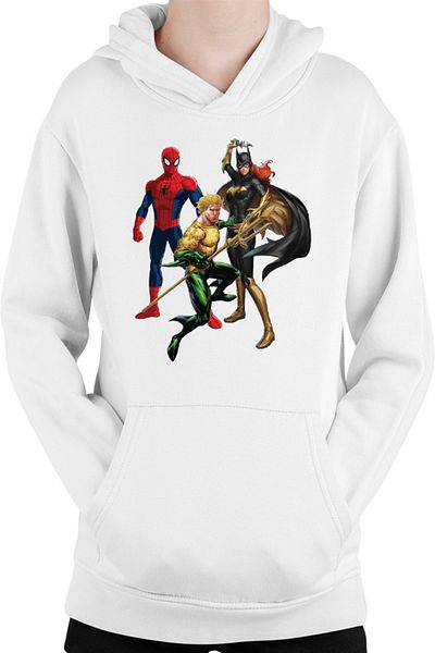OEM Hanorac Copii Aquaman Batwoman Spiderman Superhero Trident