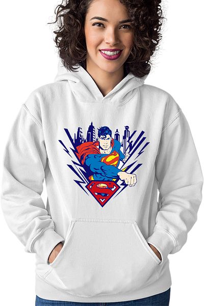 OEM Women's Hoodie Superman Superhero Fly Cape