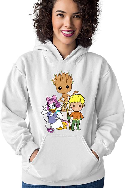 OEM Women's Hoodie Aquaman Baby Groot Daisy Duck Cartoon