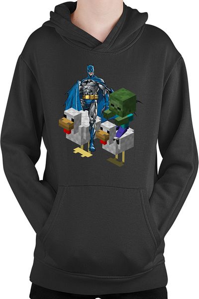 OEM Kids Hoodie Batman Minecraft Chicken Race Zombie Puzzle Pixels