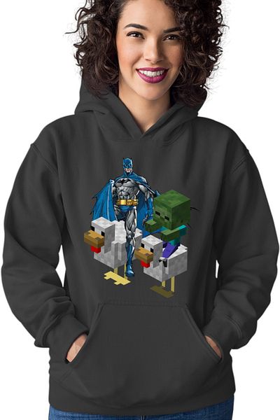 OEM Hanorac Femei Batman Minecraft Chicken Race Zombie Puzzle Pixels