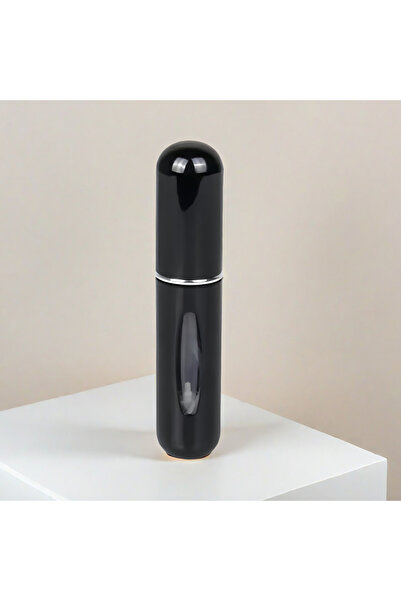 Choice6 زجاجة عطر للسفر قابلة لإعادة التعبئة، عبوة واحدة، 5 مل، لون أسود لامع...