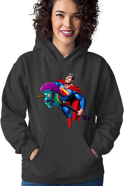 OEM Hanorac Femei Superman Fortnite Horse Colorfull Troll Fly Happy Smilling