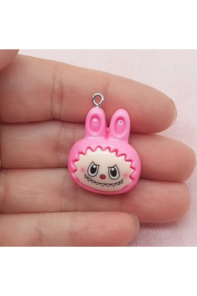 Choice 12 10pcs resin cartoon rabbit head pendant, DIY jewelry making earrings necklace keychain accessorie