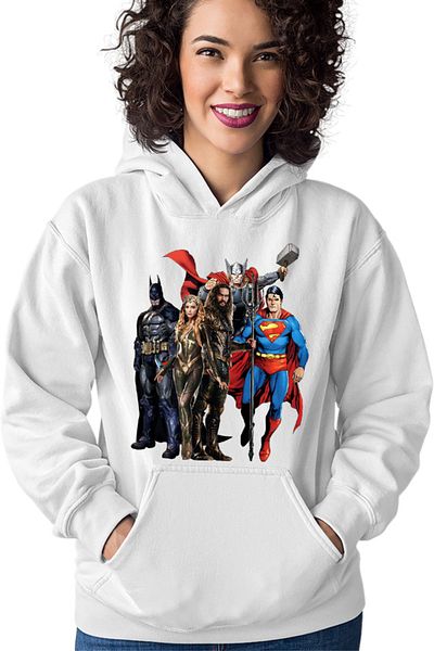 OEM Women's Hoodie Aquaman Superman Batman Thor Superheroes Marvel