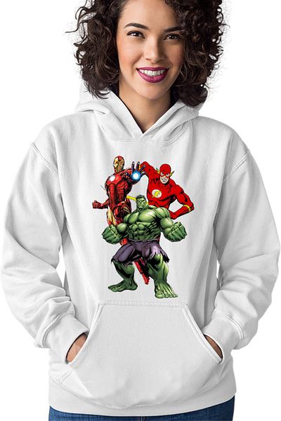 OEM Hanorac Femei Ironman Hulk Flash Flying Hero Fantasy Comic Books