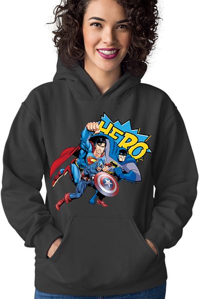 OEM Hanorac Femei Batman Superman Captain America Save Earth