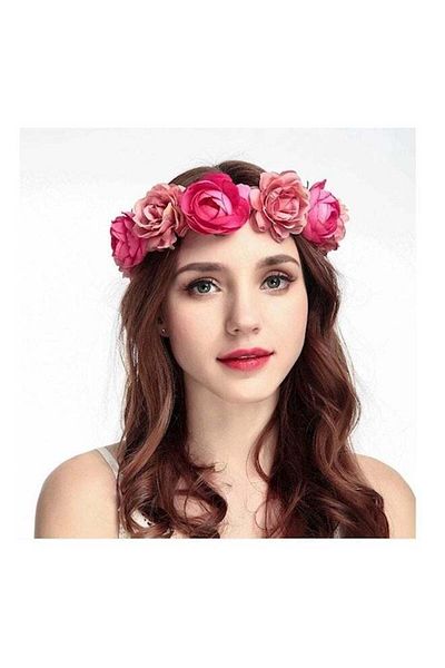 fun zone Bridal Hair Band Red